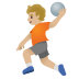 🤾🏼 person playing handball: medium-light skin tone display on Google